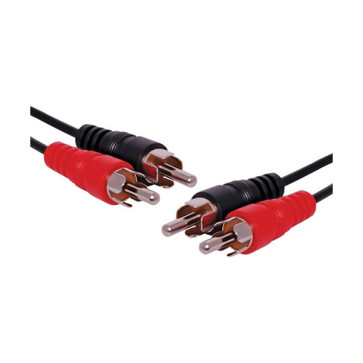 2 RCA Male to 2 RCA Male Stereo Audio Cable 1.5m