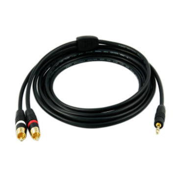 3m High Quality 3.5mm Plug Male to 2 RCA Stereo Audio Cable