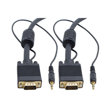 VGA Monitor Cable HD15M-HD15M 10m with 3.5mm Audio