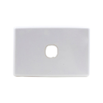 Amdex Custom 1 Gang Wall Plate with Full Cover White WPC-1