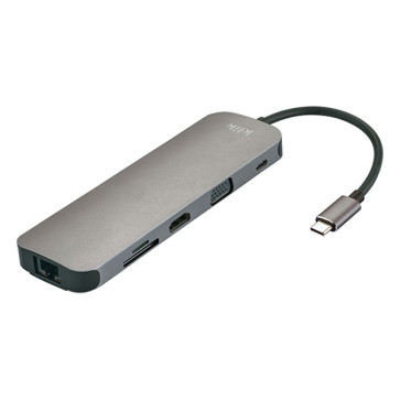 Klik USB-C Multi-Port Adapter HDMI, VGA, LAN, 3xUSB3.0, Micro SD, SD & Audio KCMPAD