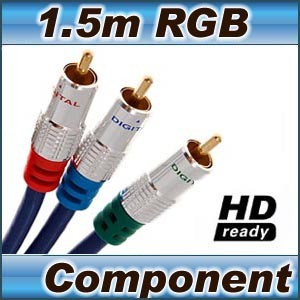 High Quality 1.5m RGB Component Video cable