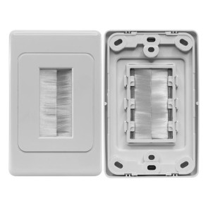 Pro2 Brush Cable Management Wall Plate ECO1272