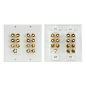 Pro2 Home Theatre 7.1 Speaker Wall Plate 7 Speakers + RCA PRO1144A