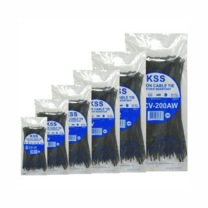 KSS Nylon Cable Ties 380mm x 7.6mm Pkt 100 CV-380W