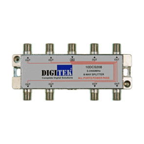 Digitek 8 Way F Type TV Antenna Splitter 5-2400Mhz ALPP
