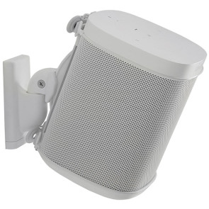 Sanus Wireless Speaker Swivel and Tilt Wall Mounts designed for Sonos ONE. Play:1, and Play:3 White WSWM21-W2