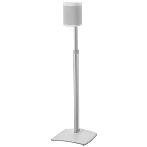 Sanus Adjustable Height Wireless Speaker Stands designed for SONOS ONE, Play:1, and Play:3 White WSSA1-W1