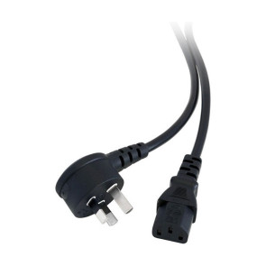 IEC C13 Appliance Mains Power Lead 10A 3 Pin Rigth Angle 0.5m