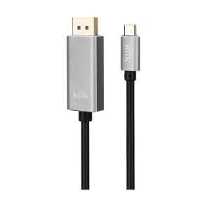 Klik 2m USB Type-C Male to Display Port Male Cable 4K2K KCMDP020