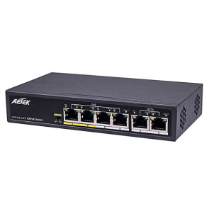 Aetek 4 Port Unmanaged PoE Switch C11-042-30-065