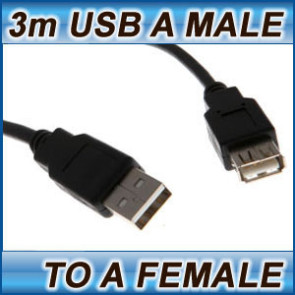 3m USB Extension Cable 3.0 Standard Type A Male to Type A Female Cord Lead